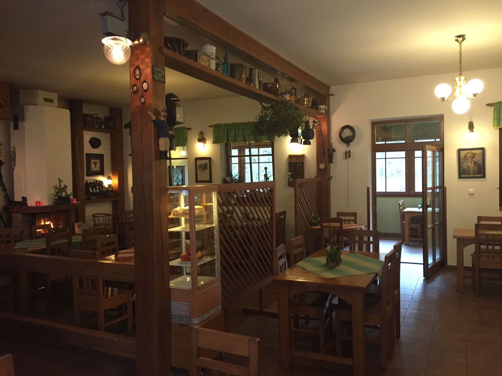 Interiér restaurace Chata Polanka